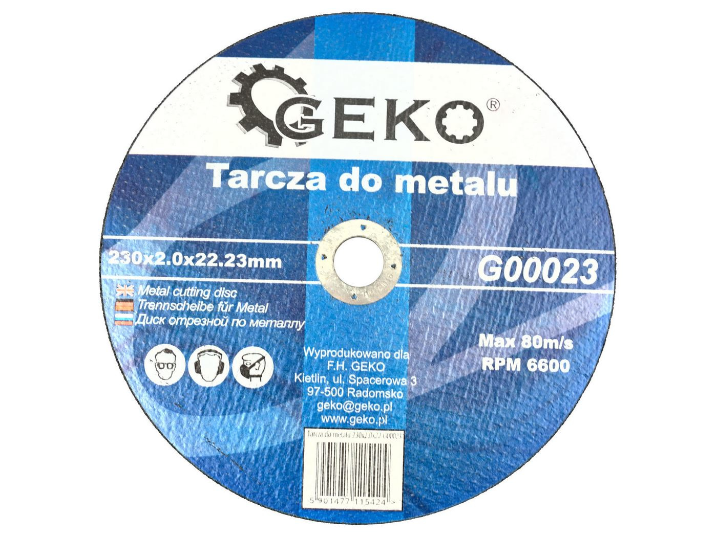 Tarcza do metalu G00023 GEKO — zdjęcie 1 z 3